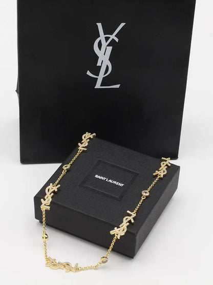 سلسال ايف سان لوران لولو كبير لوقو سلسال ysl