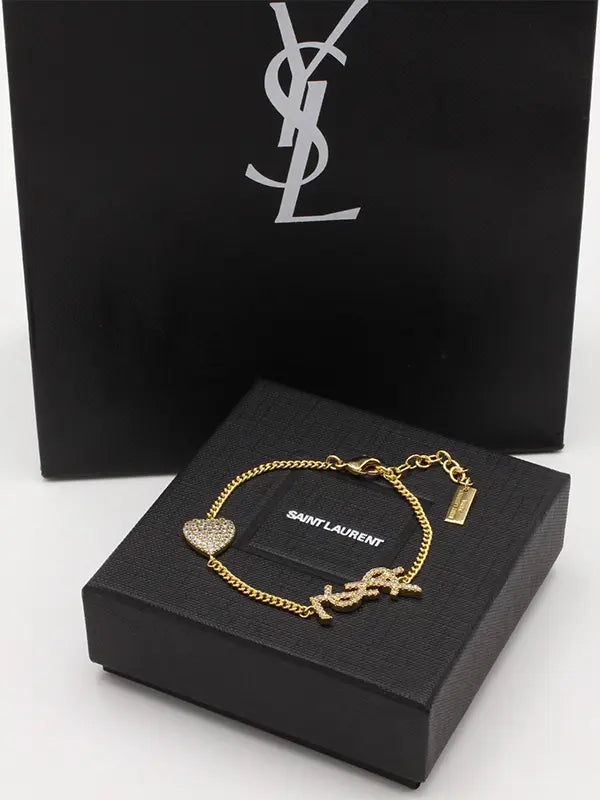 اسوارة ايف سان لوران كريستال لوقو اسواره ysl