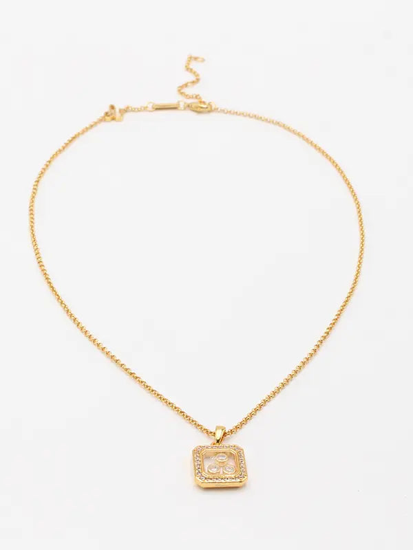 سلسال شوبارد ماستر سكوير صغير سلسال chopard ذهبي