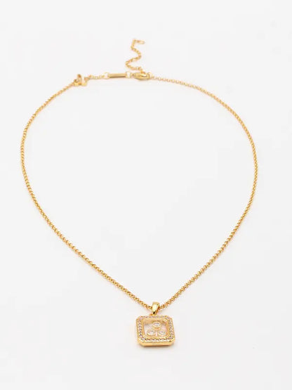 سلسال شوبارد ماستر سكوير صغير سلسال chopard ذهبي
