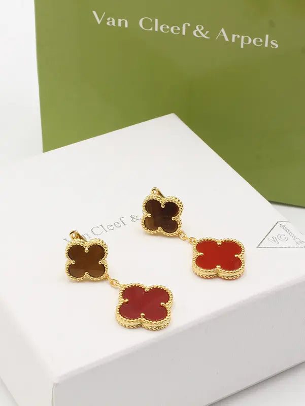 حلق فان كليف وردتين ماستـر حلق van cleef