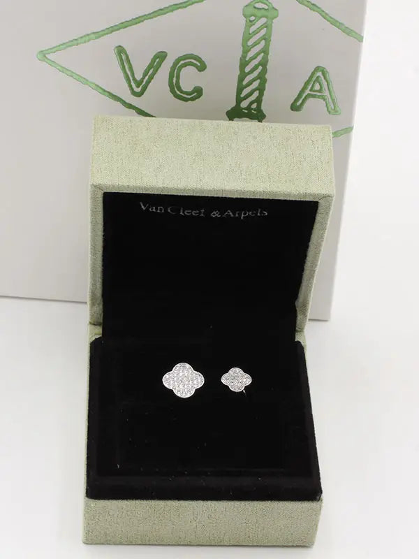 خاتم فان كليف وردتين زركون خواتم van cleef