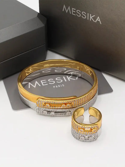 اسواره وخاتم ميسيكا زركون 977 اسواره messika