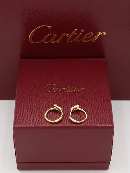 حلق كارتير زركون كبس صغير لوقو حلق CARTIER