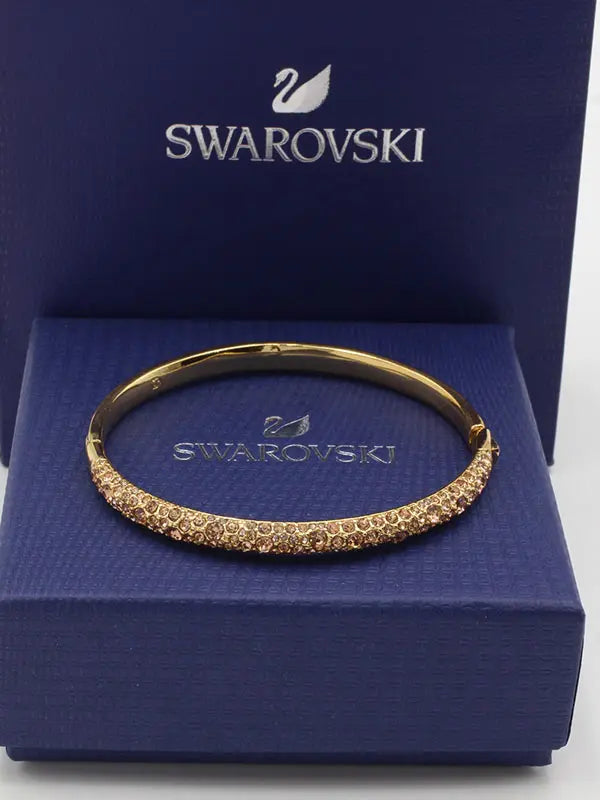 اساور سواروفسكي نيو بانقل لوقو اسواره Swarovski ذهبي