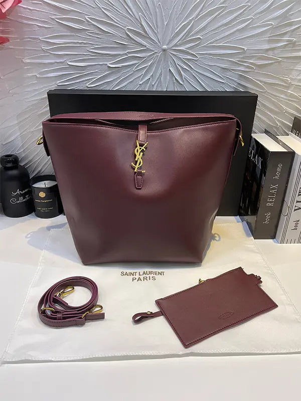 شنطة ايف سان لوران مقاس كبير شنط وحقائب ysl bag عنابي