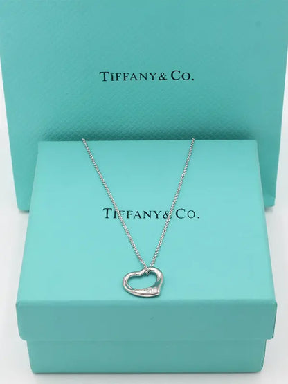 سلسال تيفاني قولد هارت ماستر سلسال tiffany فضي