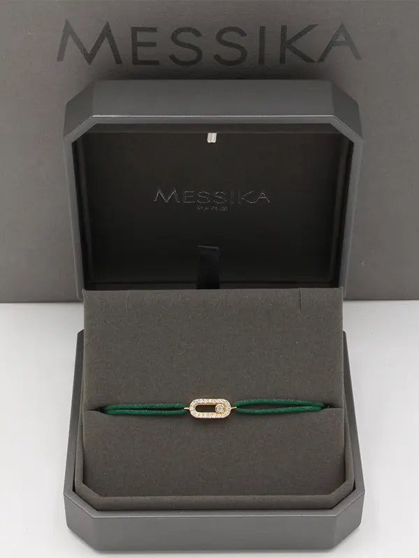 اساور ميسيكا خيط صغيره ناعمة اسواره messika اخضر ذهبي