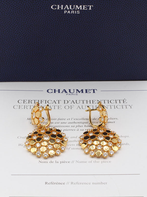 حلق شومية زركون الجديد لوقو حلق chaumet