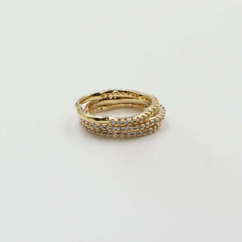 دبل خواتم توينز زركون كوريه خواتم متوفر 2 لون