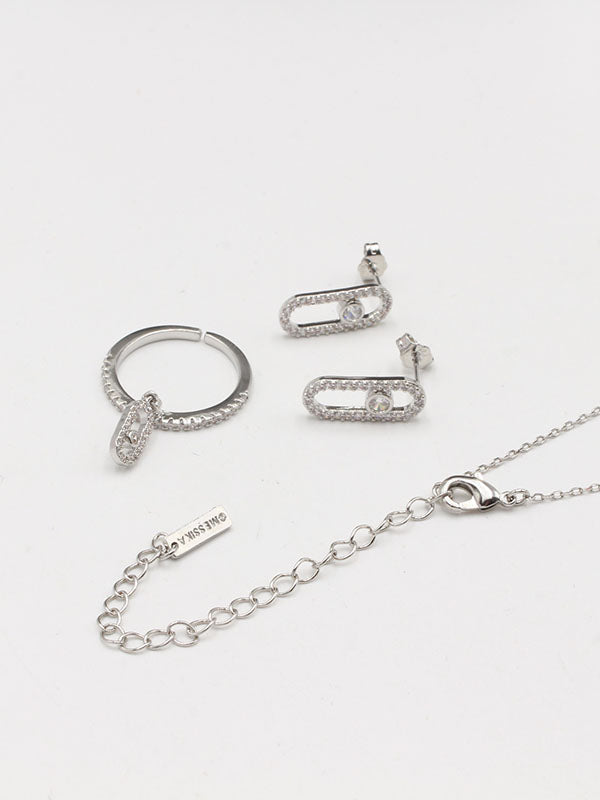 طقم ميسيكا 3 قطع تشوكر زركون اطقم messika