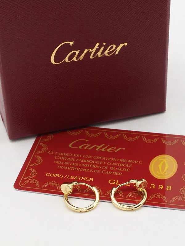 حلق كارتير زركون كبس صغير لوقو حلق CARTIER