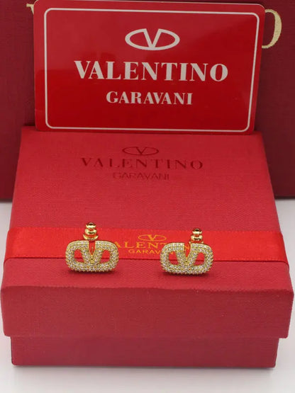 حلق فالنتينو وسط كرستال حلق VALENTINO