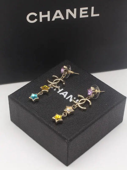 حلق شانيل انتيك برونز 661 حلق chanel