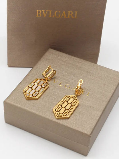 حلق بولغاري وايت شيل زركون ماستر حلق bvlgari