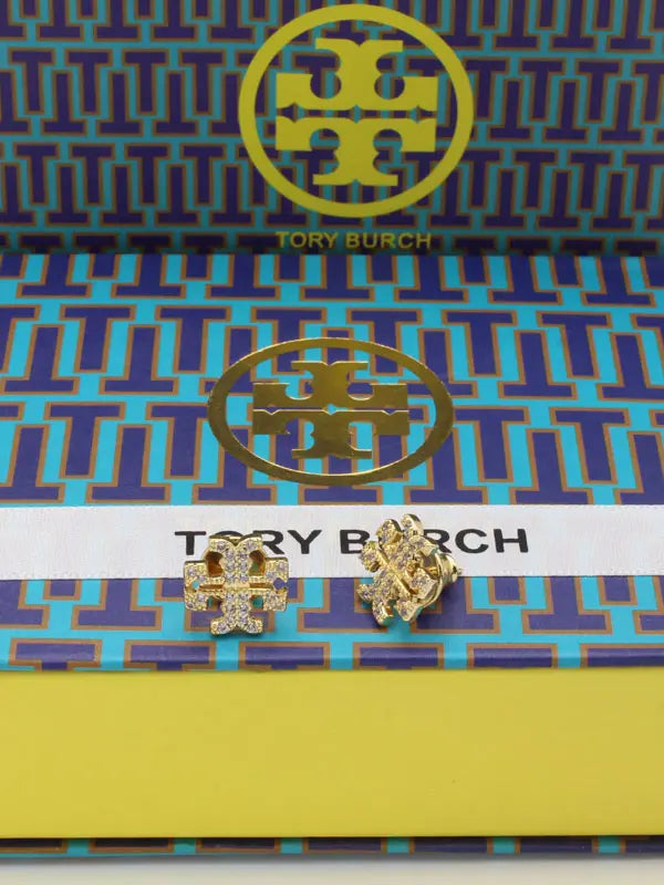 حلق توري بورش سمبل لوقو ماستر زركون حلق tory burch