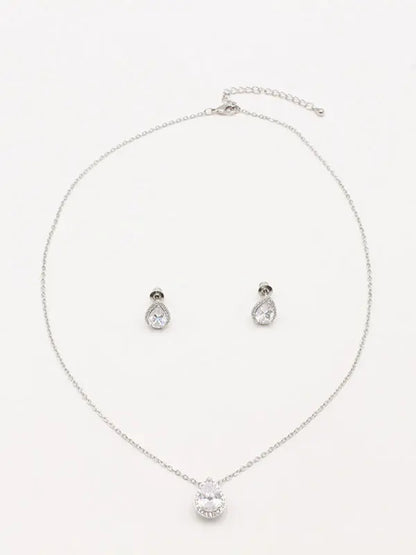 طقم دمعه زركون ناعم اطقم Swarovski