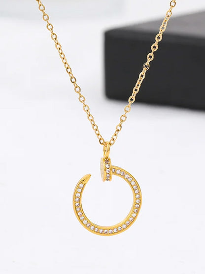 Cartier nail necklace - سلسال كارتير مسمار وسط سلسال CARTIER ذهبي 