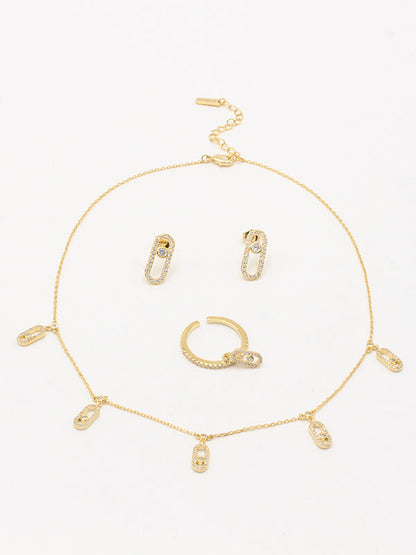 طقم ميسيكا 3 قطع تشوكر زركون اطقم messika