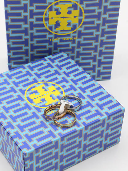 خواتم توري بورش 3 قطع خواتم tory burch