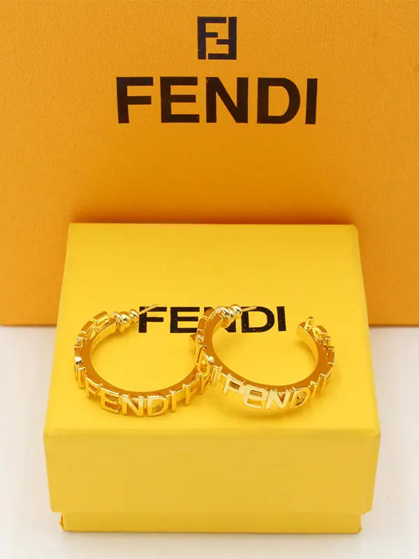 حلق فندي نيو سيركل لوقو حلق fendi