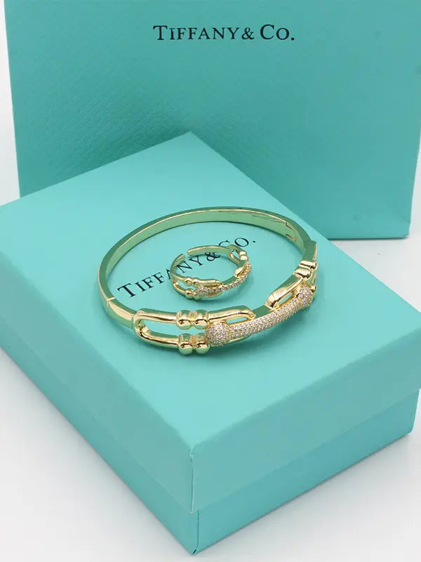 اساور تيفاني بانقل مع خاتم اسواره tiffany
