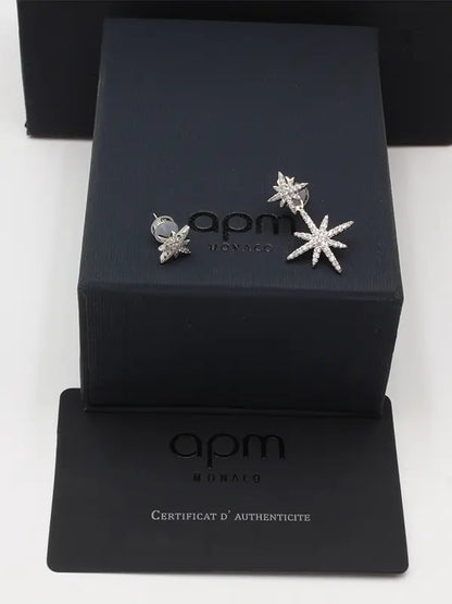 حلق اي بي ام زركون شاين لوقو حلق APM