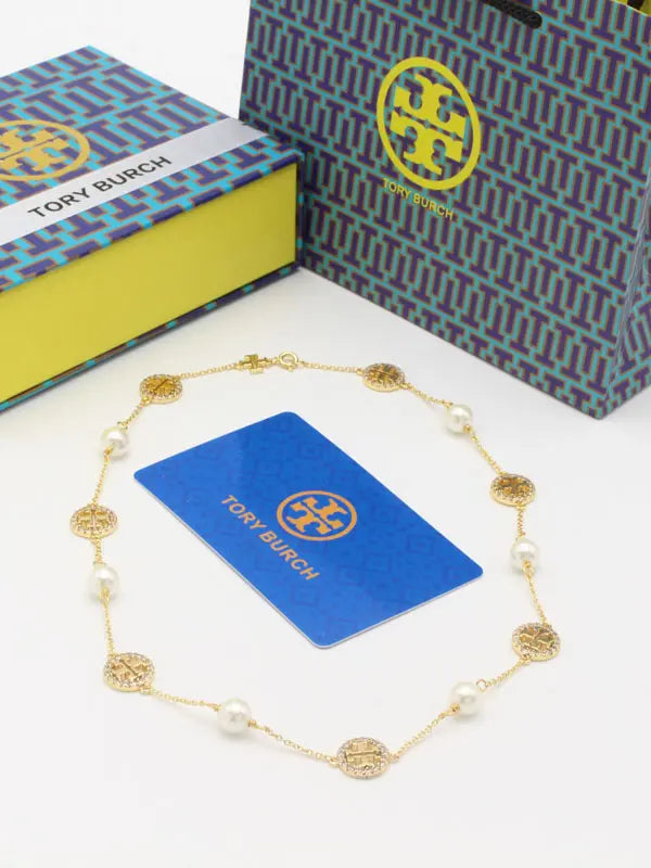 سلسال توري بورش الجديد زركون لولو ماستر سلسال tory burch ذهبي
