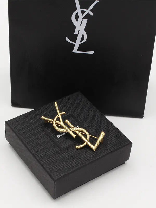 بروش ايف سان لوران انتيك مطفي بروش ysl