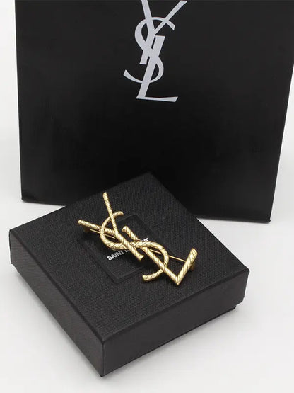 بروش ايف سان لوران انتيك مطفي بروش ysl