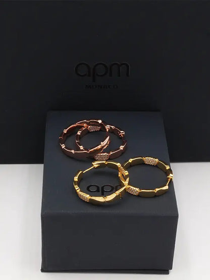 حلق اي بي ام الجديد هاف زركون وسط لوقو حلق APM