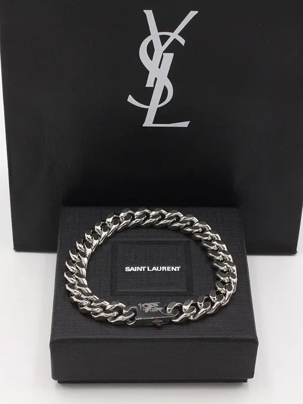 اساور ايف سان لوران لوقو 947 اسواره ysl فضي