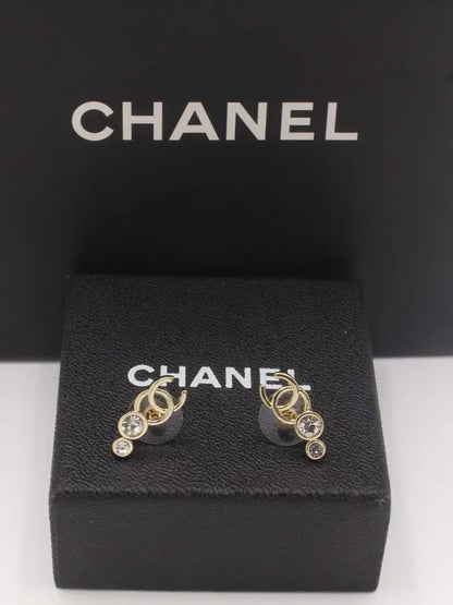 حلق شانيل 655 حلق chanel ذهبي