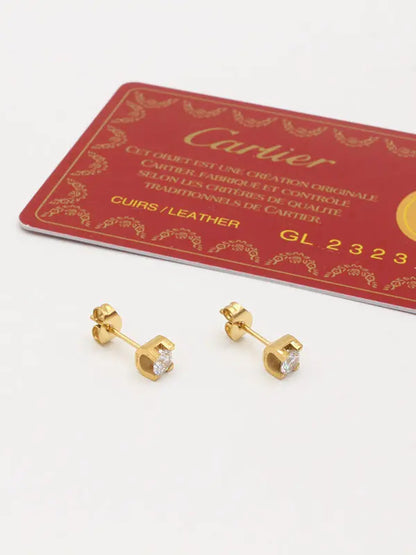 حلق كارتير صغير زركون ماستر حلق CARTIER ذهبي