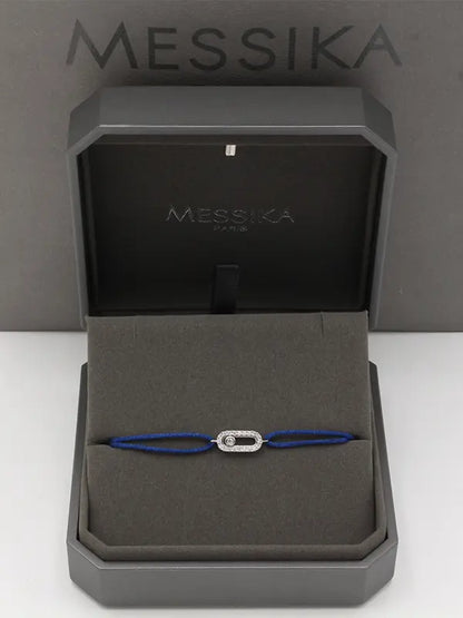 اساور ميسيكا خيط صغيره ناعمة اسواره messika كحلي فضي