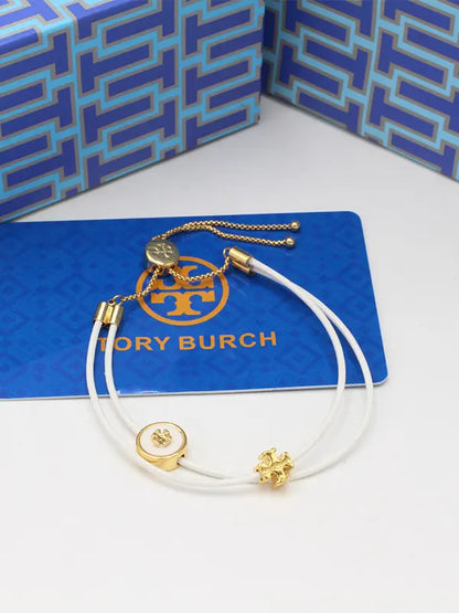 اساور توري بورش دبل لاينز ROPE اسواره tory burch ابيض ذهبي