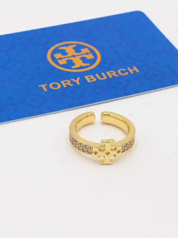 خاتم توري بورش زركون ماستر خواتم tory burch ذهبي