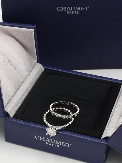 خاتم شومية توينز زركون لوقو الماستر خواتم chaumet