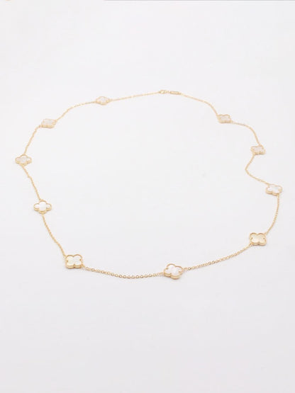 سلسال فان كليف طويل وذ لوقو سلسال van cleef ابيض