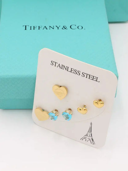 حلق تيفاني 3 ازواج حلق tiffany