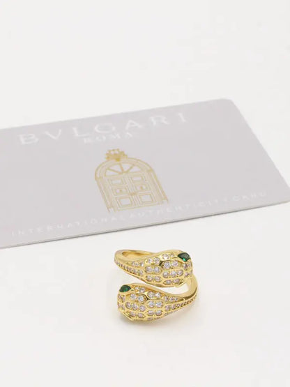 خاتم سنيك بولغاري ماستر زركون قرين ايز خواتم bvlgari