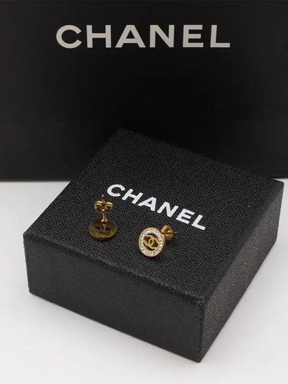 حلق شانيل كريستال صغير 527 حلق chanel