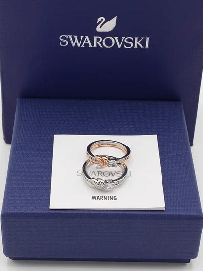 خاتم سواروفسكي هارت لوقو زركون خواتم Swarovski