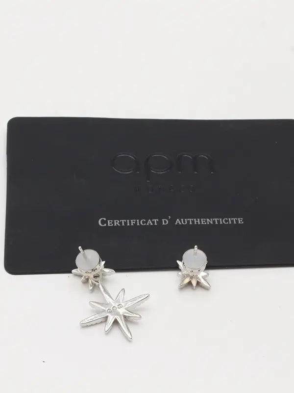 حلق اي بي ام زركون شاين لوقو حلق APM