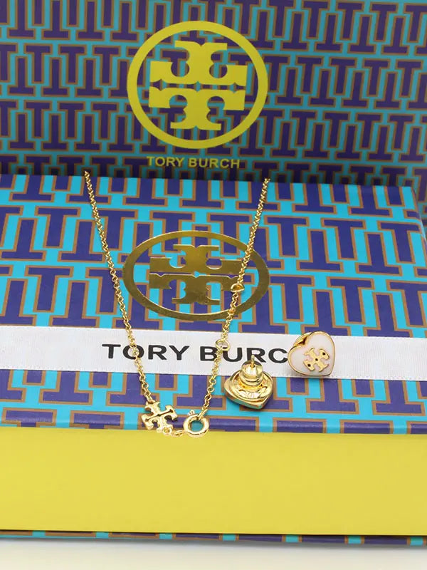 طقم توري بورش ناعم ابيض هارت اطقم tory burch