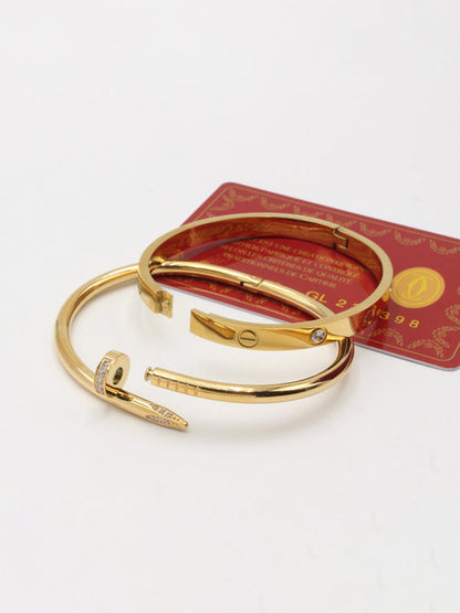 اسوارة كارتير مسمار مع اسواره لوف زركون اسواره CARTIER