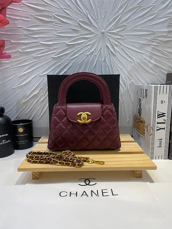 شنطة شانيل ماستر شنط وحقائب chanel bags عنابي