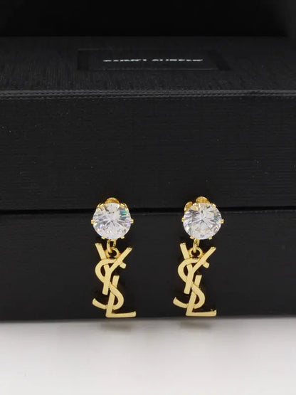 حلق ايف سان لوران ماستر 697 حلق ysl ذهبي