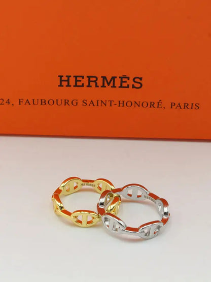 خاتم هيرمز ميتال لوقو SLIM خواتم HERMES