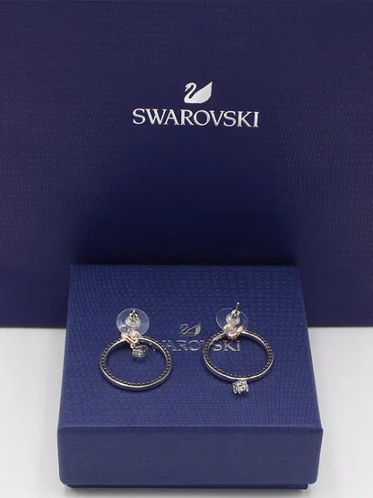 حلق سواروفسكي هارت سيركل بندنت لوقو حلق Swarovski